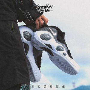 nike耐克 air zoom flight 95 黑白 基德大眼睛篮球鞋 dm0523-001