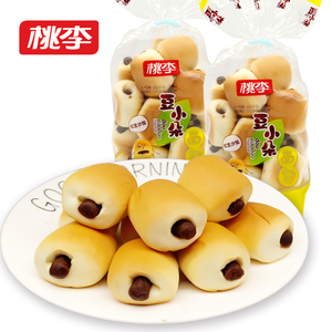 桃李豆小朵面包480g 红豆沙馅夹芯糕点小餐包网红休闲小零食早餐