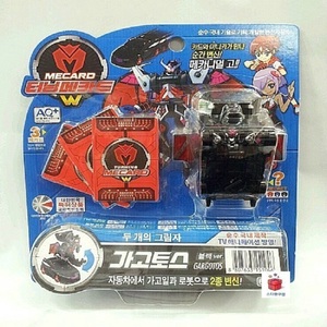 韩国版mecard魔幻变形弹跳车神 双影超神 两个影子变形机器人玩具