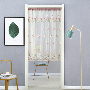 魔术贴夏季家用半截门帘隔断帘室内通风防蚊帘卧室厨房商用短帘