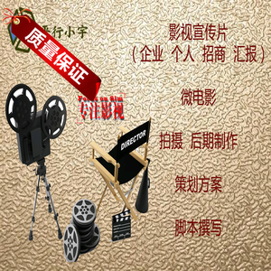 影视策划宣传计划书方案脚本微电影创意片报告广告方案营销策划