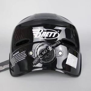 台湾brett流线型可调节棒球日式捕手头盔-最合头型 棒球打击头盔