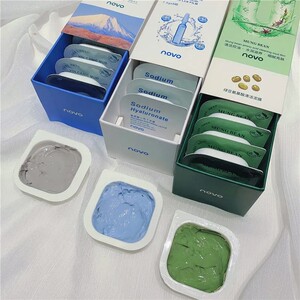 novo绿豆面膜补水保湿女毛孔深层清洁去黑头粉刺涂抹式火山泥泥膜