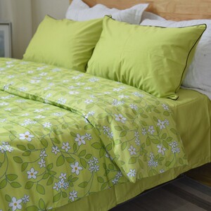 3m被罩春夏床单枕套绿色单件床品