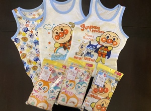 出口日本面包和超人男女宝宝儿童夏季背心吊带棉布网眼短袖90-130