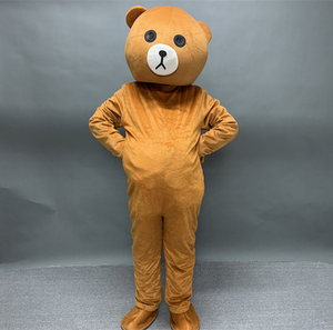 北京服装租赁网红熊卡通人偶服装全身套头布朗熊抖音熊本熊出租