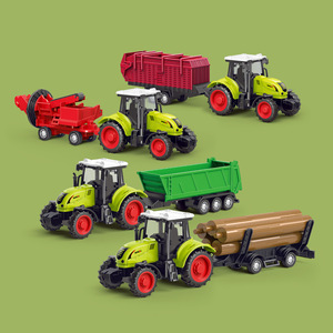 惯性农用工程车农场农夫运木车仿真滑行儿童孩玩具生日礼物