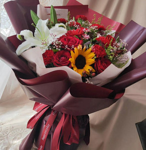 38女神节天水鲜花康乃馨花束礼盒同城速递妈妈生日玫瑰母亲节送花