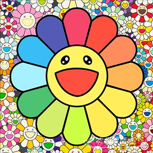 村上隆太阳花十字绣新款客餐厅玄关现代简约向日葵花卉系列钻石绣