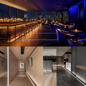 led地埋线条灯室内防水地面长条形灯带嵌入式线性洗墙灯线型灯槽