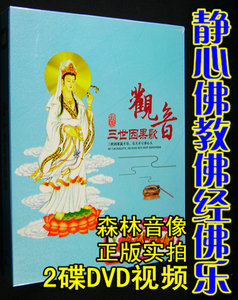 正版汽车载碟片视频佛教音乐大悲咒念佛经梵唱三世因果歌精选2dvd