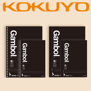 日本kokuyo国誉gambol高级易撕螺旋线圈无线装订分栏横线笔记本