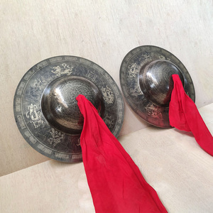 青铜锣 小马锣 社火乐器 6寸风水纯铜铜锣 铜钹鼓镲4人付款75