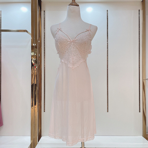 sexy babydoll 情绪内衣粉性感激情透明网纱蕾丝露背睡裙夜火大码