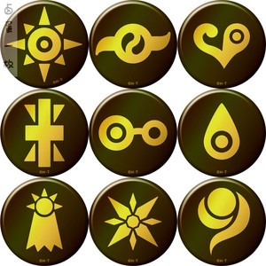 数码宝贝 剧场版限定 last evolution movic 57mm徽章 羁绊纹章