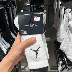 AJ袜子Nike耐克篮球袜男女JORDAN乔丹袜子毛巾底纯棉中长筒运动袜