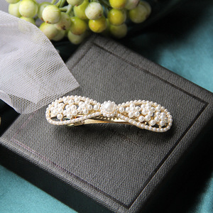 日韩风小号弹簧夹女淑女气质顶夹后脑勺半扎发横夹一字夹发卡夹子