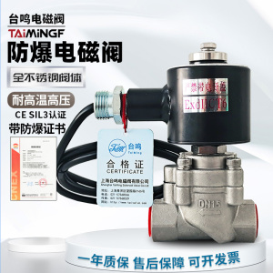 不锈钢高压防爆电磁控制阀 常开常闭燃气水蒸汽油阀CT6/24V220V