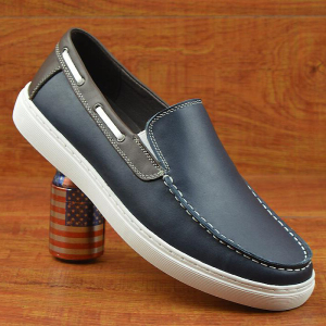 外贸折扣尾单男鞋真皮豆豆鞋休闲皮鞋一脚蹬套脚软牛皮乐福鞋板鞋