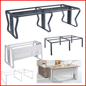 定制办公桌蝴蝶形铁架会议桌腿大班台职员桌支架台脚钢架厂家直销