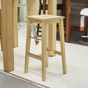 国内宜家伯奥斯酒吧凳吧台凳实木高脚凳现代简约家居上海ikea代购