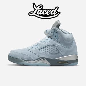 air jordan 5 aj5 蓝鸟 湖水蓝 浅蓝色男女高帮篮球鞋 dd9336-400