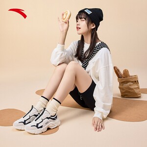 安踏官方旗舰女鞋兔子鞋新款透气鞋子春秋运动鞋女【关晓彤同款】