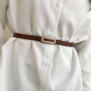 女韩版绑腰带西装