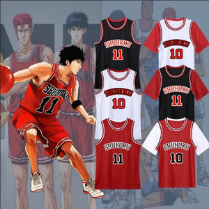 灌篮高手球衣流川枫樱木花道湘北队篮球服训练定制男女儿童假两件