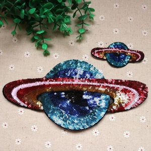 衣服上的图花色地球亮片绣花装饰破洞补补丁贴外衣装饰贴diy百搭