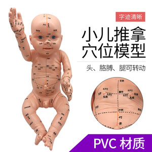 小儿推拿模型培训手娃娃婴儿带穴位仿真按摩中医人体经络教学全身
