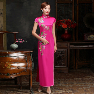 【玫红色旗袍年轻款少女】玫红色旗袍年轻款少女品牌,价格 - 阿里巴巴
