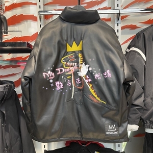 杰克琼斯basquiat联名潮时尚pu棉服 222109028 e40 6909925248099
