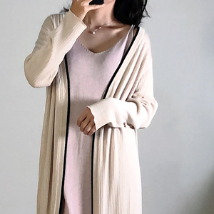 冰麻开衫女空调衫