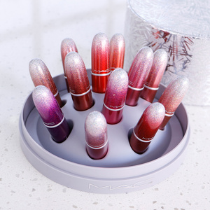 mac魅可口红2020圣诞限量版套装 12支mini小样唇膏套盒礼盒奶茶色