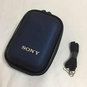 Sony索尼小型数码照相机包卡片保护套收纳盒袋子pu防水防震挂脖绳