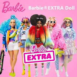 现货美国正版芭比娃娃barbie extra时尚玩偶公仔玩具节日生日礼物