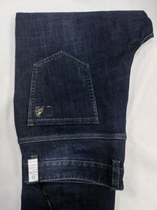 明顿男裤牛仔裤N3171修身弹力蓝色长裤2021秋冬新款专柜正品