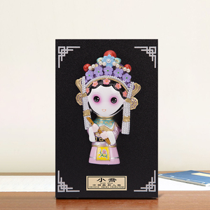 东方工意京剧脸谱摆件中国特色礼品送老外出国中国风手工艺品小乔