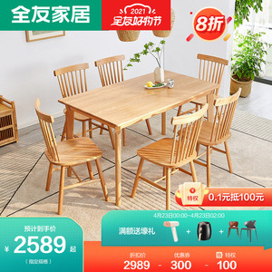 全友家居官方旗舰店餐桌椅