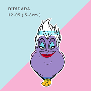 【d12】滴胶贴纸diy迪士尼小美人鱼乌苏拉拉杆箱手帐公仔散货配件