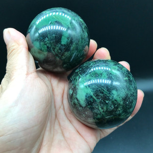 药王石手球健身球带磁性手把件锻炼手部天然藏玉送礼老年人长辈