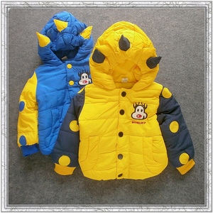 男宝宝超酷卡通造型棉袄婴儿棉服男宝保暖厚棉衣夹袄