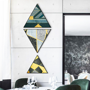 玄关装饰画走廊过道创意三角形组合挂画现代简约客厅餐厅轻奢挂画
