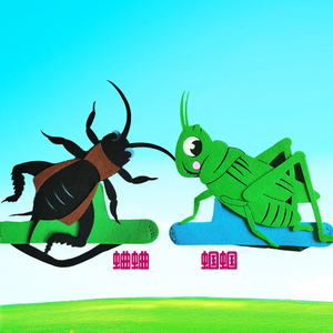 时尚qq专卖店淘宝小蜘蛛头饰蟋蟀帽子蝈蝈动物头套派对面具儿童幼儿