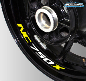 适用于本田NC750X 摩托车防水车轮贴 车轮贴纸 轮圈轮框 车圈贴花