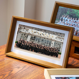 毕业照相框集体照大合影挂墙纪念合照画框细长照片裱框摆台定做制