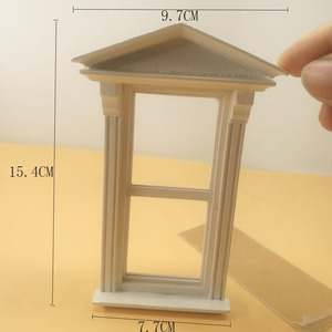 1:12娃娃屋dollhouse迷你木制小家具模型过家家玩具配件木窗D366