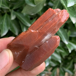 天然红水晶原石红兔毛水晶矿标教学标本能量水晶石矿石小摆件实拍