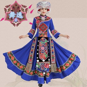 苗族服装土家族湘西贵州演出服女少数民族舞蹈服装苗家衣服舞台装